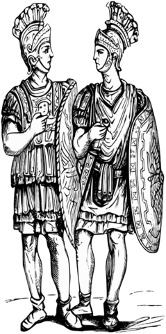 Roman Soldiers Coloring Page